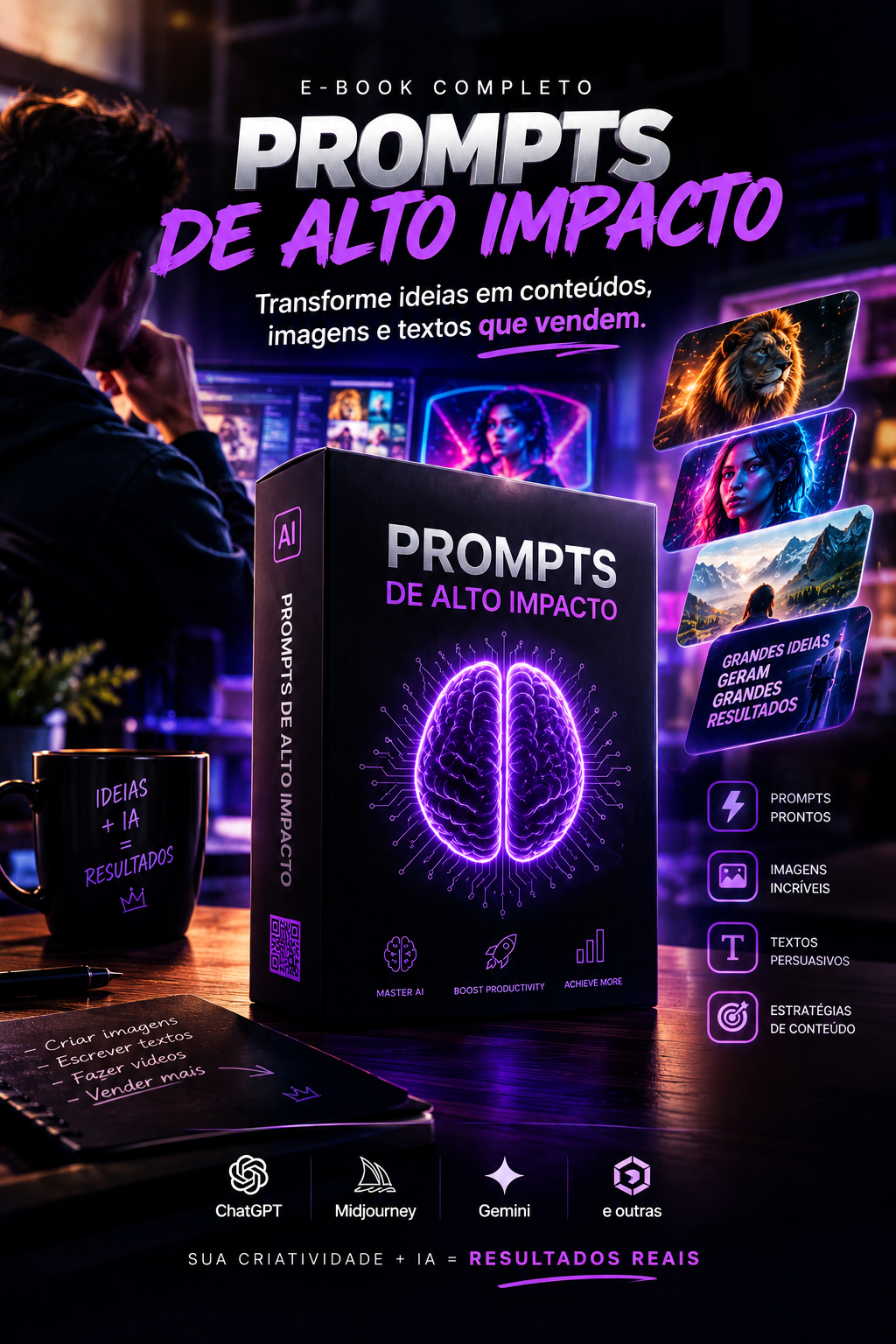 Mockup do Prompts de Alto Impacto